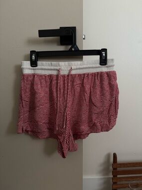 stars above Red and White Striped Lounge Top